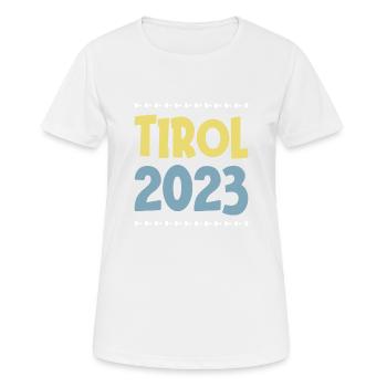 Tyrol 2023 - T-shirt respirant Femme - blanc - Devant - AI Model Female 172 dark (172cm)