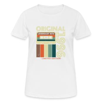 Vintage 1996 Geschenk - Frauen T-Shirt atmungsaktiv - Weiß - Vorne - AI Model Female 172 dark (172cm)