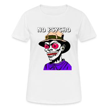 HALLOWEEN NO PSYCHO - Women's Breathable T-Shirt - white - Front - AI Model Female 172 dark (172cm)