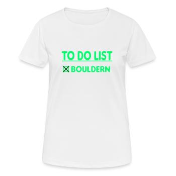 Bloc Bloc Escalade Bloc Bloc - T-shirt respirant Femme - blanc - Devant - AI Model Female 172 dark (172cm)