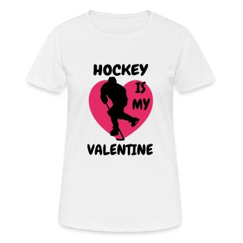 Eishockeyspieler Eishockey Hockeyfan Eishockeyteam - Frauen T-Shirt atmungsaktiv - Weiß - Vorne - AI Model Female 172 dark (172cm)