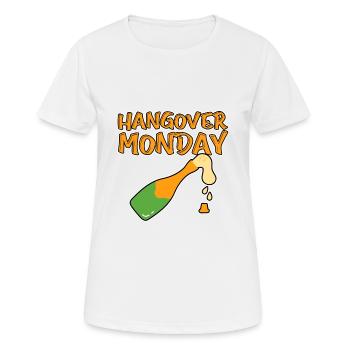 Hangover Monday 2 - Women's Breathable T-Shirt - white - Front - AI Model Female 172 dark (172cm)