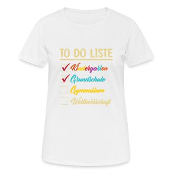 Lustig Grundschule Gymnasium Oberschule Geschenk - Frauen T-Shirt atmungsaktiv - Weiß - Vorne - AI Model Female 172 dark (172cm)