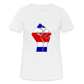 Costa Rica Flag Rican Country Pride Native - T-shirt respirant Femme - blanc - Devant - AI Model Female 172 dark (172cm)