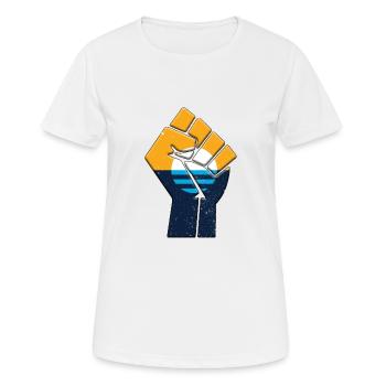 Stadt Milwaukee Flagge Stolz Einheimische Heimat Familie - Frauen T-Shirt atmungsaktiv - Weiß - Vorne - AI Model Female 172 dark (172cm)