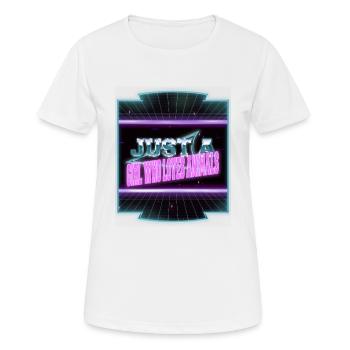 joke love books and cats art readers book children - Women's Breathable T-Shirt - white - Front - AI Model Female 172 dark (172cm)