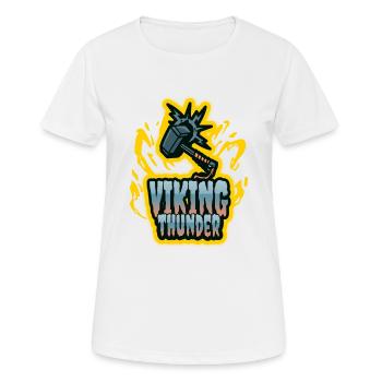 Viking Thunder Gaming Style - Women's Breathable T-Shirt - white - Front - AI Model Female 172 dark (172cm)