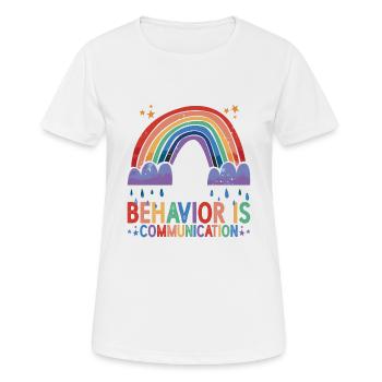 Behavior Is Communication 23 - Women's Breathable T-Shirt - white - Front - AI Model Female 172 dark (172cm)