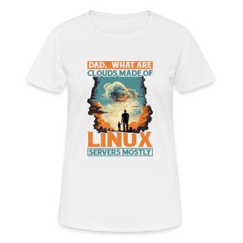 De quoi sont faits les clouds, les serveurs Linux principalement 12 - T-shirt respirant Femme - blanc - Devant - AI Model Female 172 dark (172cm)