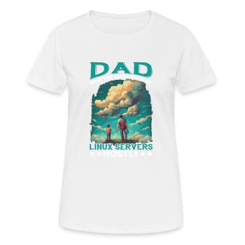 What Are Clouds Made Of, Linux Servers Mostly 11 - Women's Breathable T-Shirt - white - Front - AI Model Female 172 dark (172cm)