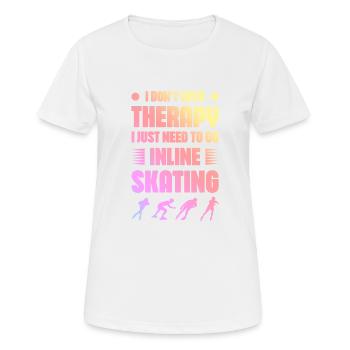 Skate Therapy - Women's Breathable T-Shirt - white - Front - AI Model Female 172 dark (172cm)