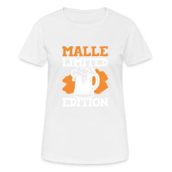 bier malle limited edition - Frauen T-Shirt atmungsaktiv - Weiß - Vorne - AI Model Female 172 dark (172cm)