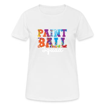 Paintball-Kader Paintball-Liebhaber Paintballer - Frauen T-Shirt atmungsaktiv - Weiß - Vorne - AI Model Female 172 dark (172cm)