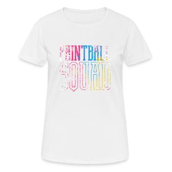 Paintball-Kader Paintball-Liebhaber Paintballer - Frauen T-Shirt atmungsaktiv - Weiß - Vorne - AI Model Female 172 dark (172cm)