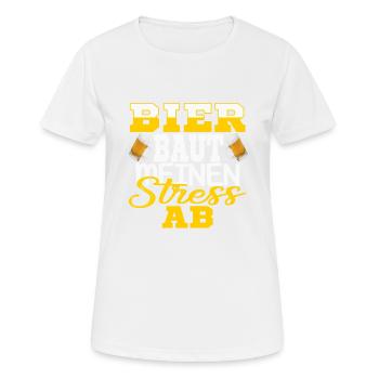 Biertrnker Bierzelt Biergarten Biertrinker kostüm - Frauen T-Shirt atmungsaktiv - Weiß - Vorne - AI Model Female 172 dark (172cm)