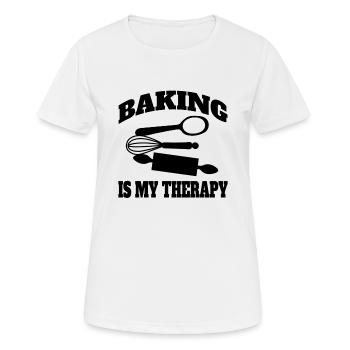 Boulanger, boulangerie, confiserie, boulangerie, confiserie - T-shirt respirant Femme - blanc - Devant - AI Model Female 172 dark (172cm)