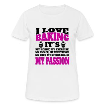 Confiserie, boulangerie, confiserie, boulanger, boulangerie - T-shirt respirant Femme - blanc - Devant - AI Model Female 172 dark (172cm)