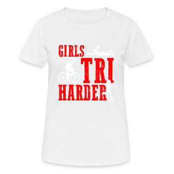 Filles Tri 5 - T-shirt respirant Femme - blanc - Devant - AI Model Female 172 dark (172cm)