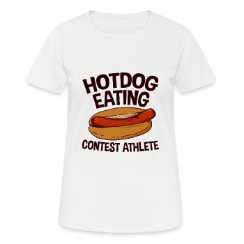 Hotdog Eating Contest Athlete 2 - Women's Breathable T-Shirt - white - Front - AI Model Female 172 dark (172cm)