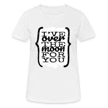 christmas geek astrology happy space ship - Women's Breathable T-Shirt - white - Front - AI Model Female 172 dark (172cm)