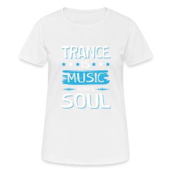 Trance Soul - Women's Breathable T-Shirt - white - Front - AI Model Female 172 dark (172cm)