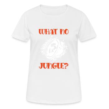 jungle musik lustiger spruch - Frauen T-Shirt atmungsaktiv - Weiß - Vorne - AI Model Female 172 dark (172cm)
