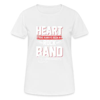 Groupe de rock - T-shirt respirant Femme - blanc - Devant - AI Model Female 172 dark (172cm)