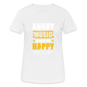 Rock n Roll Music - Women's Breathable T-Shirt - white - Front - AI Model Female 172 dark (172cm)