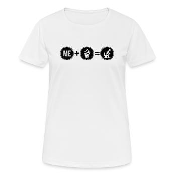 Intolérance au lactose Intolérance aux produits laitiers Sans produits laitiers - T-shirt respirant Femme - blanc - Devant - AI Model Female 172 dark (172cm)