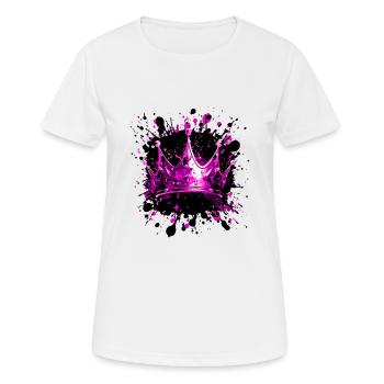 Crown Blob - Women's Breathable T-Shirt - white - Front - AI Model Female 172 dark (172cm)