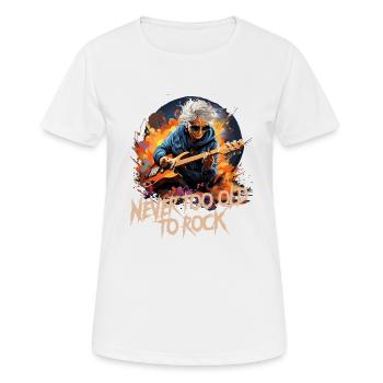"Groovy Granny" - The Ultimate Motif - Women's Breathable T-Shirt - white - Front - AI Model Female 172 dark (172cm)