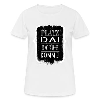 selbstliebe egoistisch spaß spruch bedürfnis - Frauen T-Shirt atmungsaktiv - Weiß - Vorne - AI Model Female 172 dark (172cm)