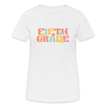 Équipe de rêve de cinquième année 5e élèves de la rentrée scolaire - T-shirt respirant Femme - blanc - Devant - AI Model Female 172 dark (172cm)