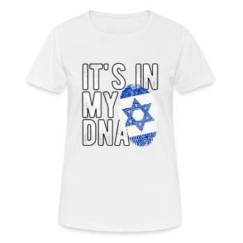Israël - T-shirt respirant Femme - blanc - Devant - AI Model Female 172 dark (172cm)