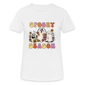 Spooky Season - Frauen T-Shirt atmungsaktiv - Weiß - Vorne - AI Model Female 172 dark (172cm)