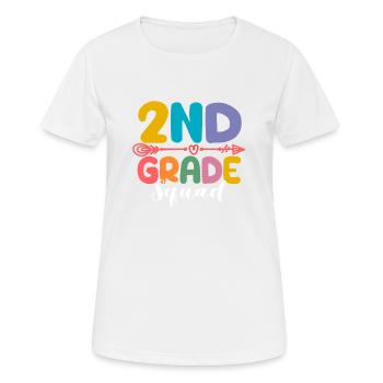 2nd Grade Squad Second Teacher Student 100th Day - Frauen T-Shirt atmungsaktiv - Weiß - Vorne - AI Model Female 172 dark (172cm)