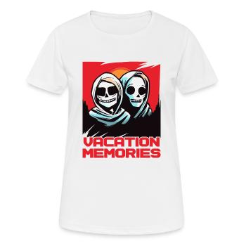 Memories of the holiday - Women's Breathable T-Shirt - white - Front - AI Model Female 172 dark (172cm)