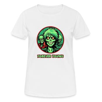 Forever Young, le gang de zombies - T-shirt respirant Femme - blanc - Devant - AI Model Female 172 dark (172cm)