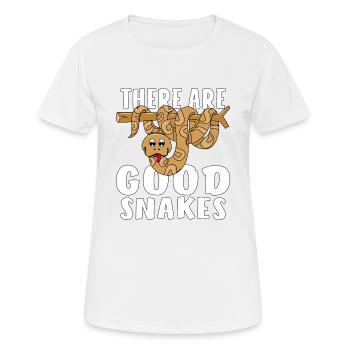 IL Y A DE BONS SERPENTS - T-shirt respirant Femme - blanc - Devant - AI Model Female 172 dark (172cm)