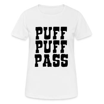 Puff Puff Pass - Smoking Rules for Dummies - Women's Breathable T-Shirt - white - Front - AI Model Female 172 dark (172cm)