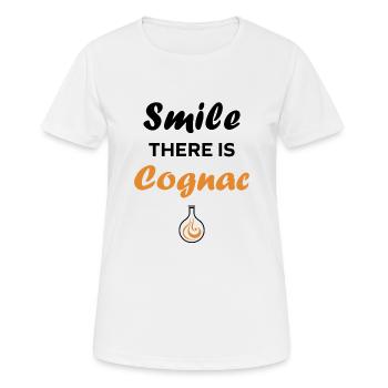 cognac - Women's Breathable T-Shirt - white - Front - AI Model Female 172 dark (172cm)