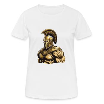 Spartan Gladiator Muscles Bodybuilding - Women's Breathable T-Shirt - white - Front - AI Model Female 172 dark (172cm)