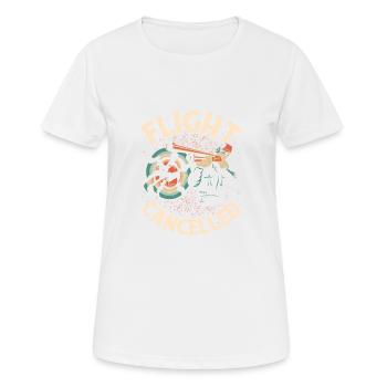 Flight Cancelled Skeet Shooting Trapshooting - Frauen T-Shirt atmungsaktiv - Weiß - Vorne - AI Model Female 172 dark (172cm)