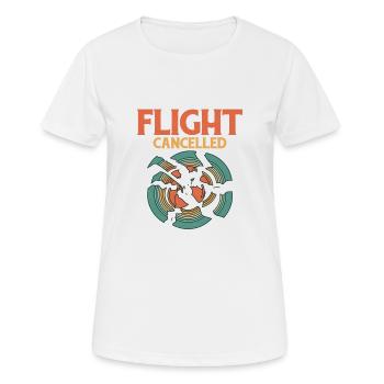 Flight Cancelled Trapshooting Skeet Shooting - Frauen T-Shirt atmungsaktiv - Weiß - Vorne - AI Model Female 172 dark (172cm)