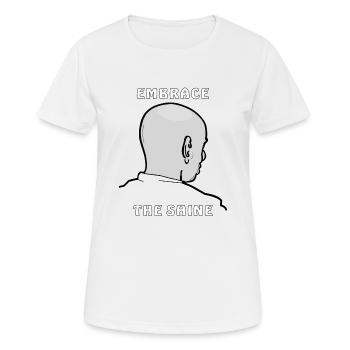 EMBRACE THE SHINE - Women's Breathable T-Shirt - white - Front - AI Model Female 172 dark (172cm)