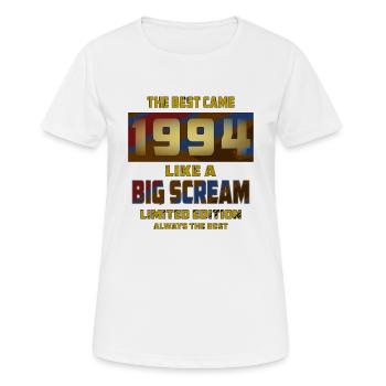 YEAR YEAR 1994 - Women's Breathable T-Shirt - white - Front - AI Model Female 172 dark (172cm)