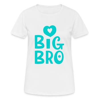 BIG BRO - Women's Breathable T-Shirt - white - Front - AI Model Female 172 dark (172cm)