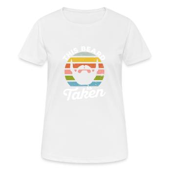 Dieser Bart ist genommen lustig Valentinstag - Frauen T-Shirt atmungsaktiv - Weiß - Vorne - AI Model Female 172 dark (172cm)