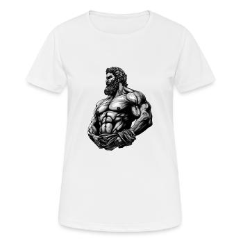 Bodybuilders Muscles Bodybuilding - Women's Breathable T-Shirt - white - Front - AI Model Female 172 dark (172cm)