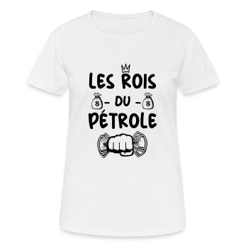 Pétrole - Les Rois Du Pétrole - T-shirt respirant Femme - blanc - Devant - AI Model Female 172 dark (172cm)